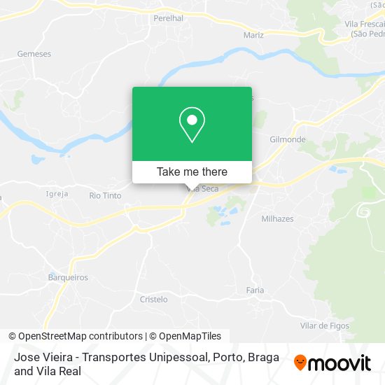 Jose Vieira - Transportes Unipessoal mapa