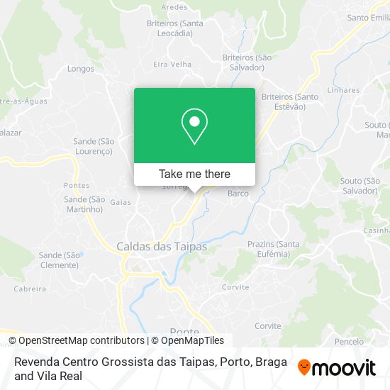 Revenda Centro Grossista das Taipas map