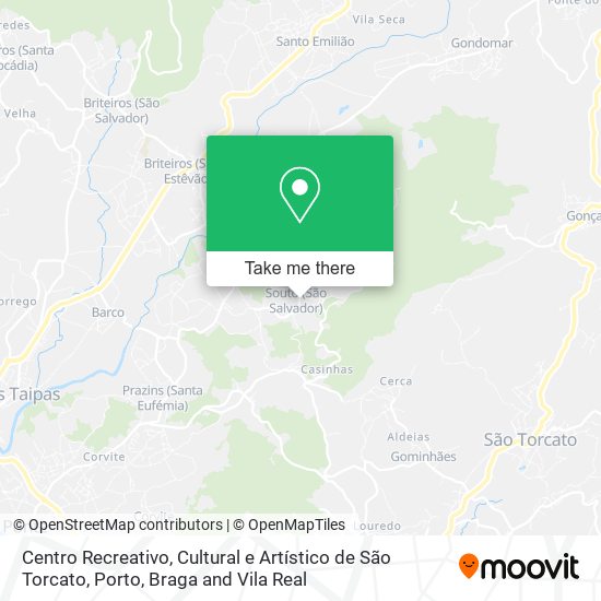 Centro Recreativo, Cultural e Artístico de São Torcato map