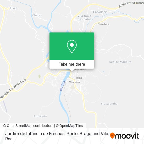 Jardim de Infância de Frechas mapa