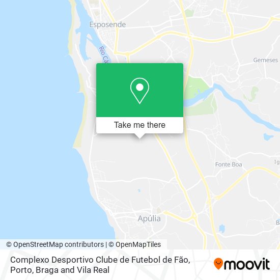 Complexo Desportivo Clube de Futebol de Fão mapa