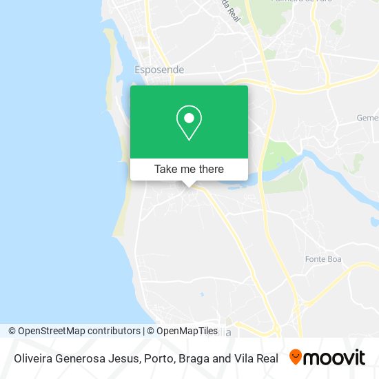 Oliveira Generosa Jesus mapa