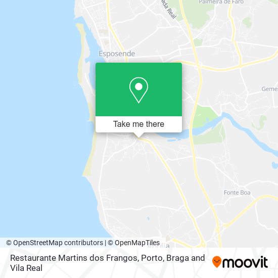 Restaurante Martins dos Frangos map