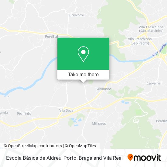 Escola Básica de Aldreu map