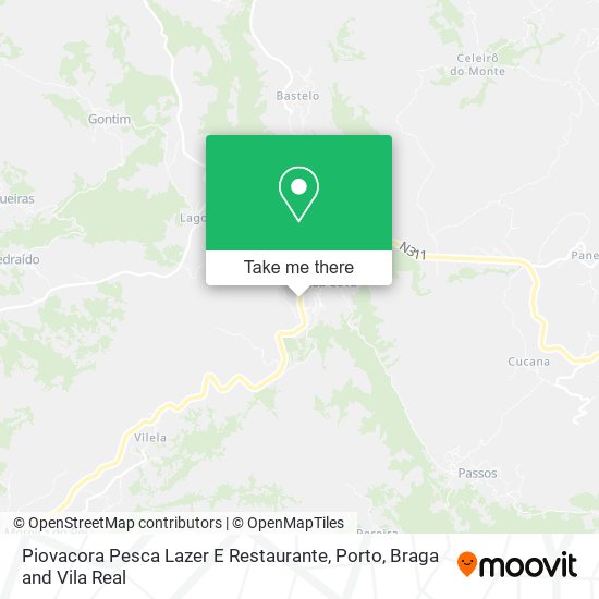 Piovacora Pesca Lazer E Restaurante map
