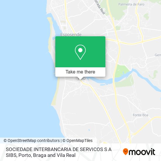 SOCIEDADE INTERBANCARIA DE SERVICOS S A SIBS map