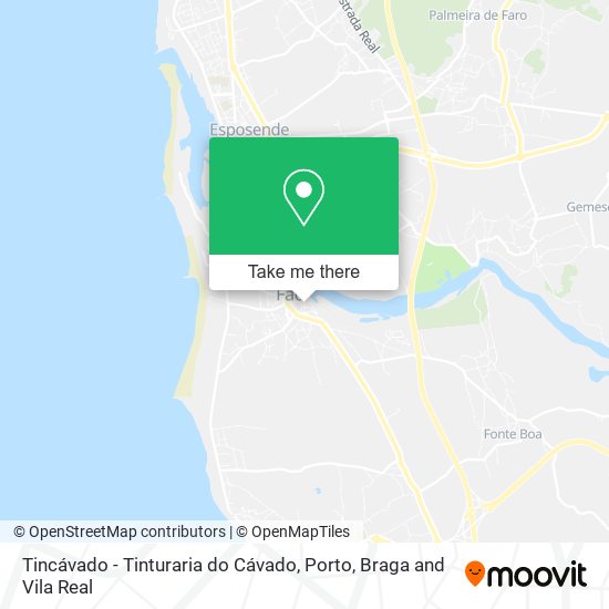 Tincávado - Tinturaria do Cávado mapa