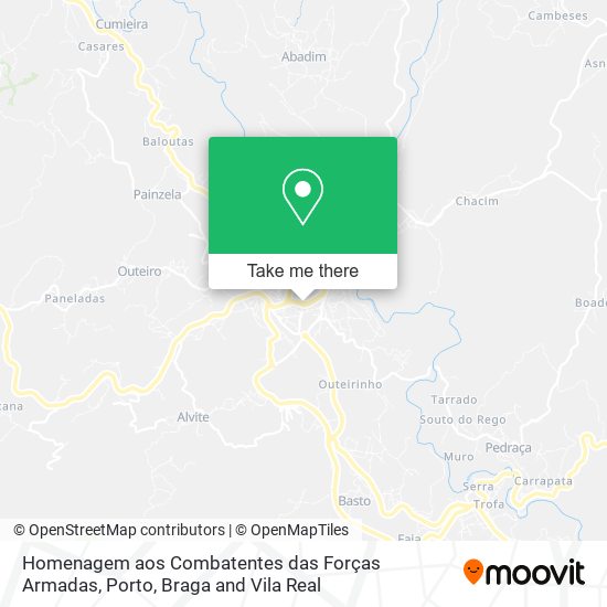 Homenagem aos Combatentes das Forças Armadas map