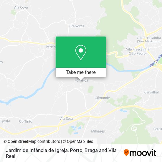 Jardim de Infância de Igreja mapa