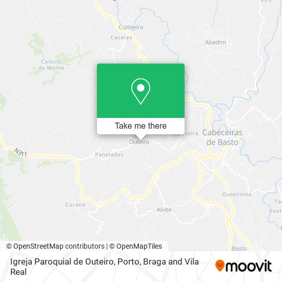 Igreja Paroquial de Outeiro map