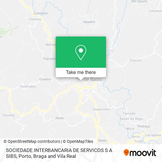 SOCIEDADE INTERBANCARIA DE SERVICOS S A SIBS map
