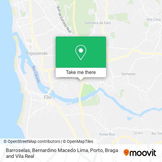 Barroselas, Bernardino Macedo Lima map