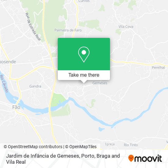 Jardim de Infância de Gemeses mapa
