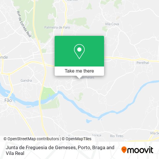 Junta de Freguesia de Gemeses map