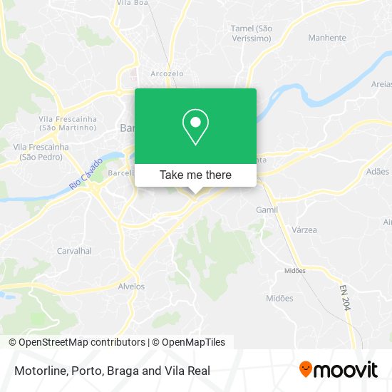 Motorline mapa