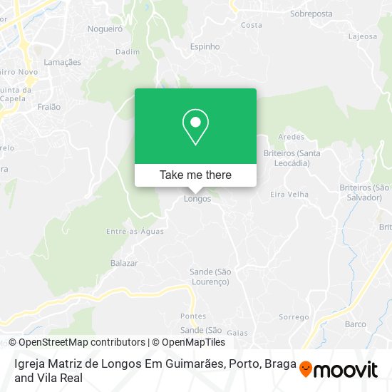 Igreja Matriz de Longos Em Guimarães map
