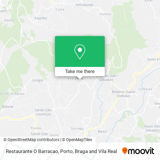 Restaurante O Barracao mapa