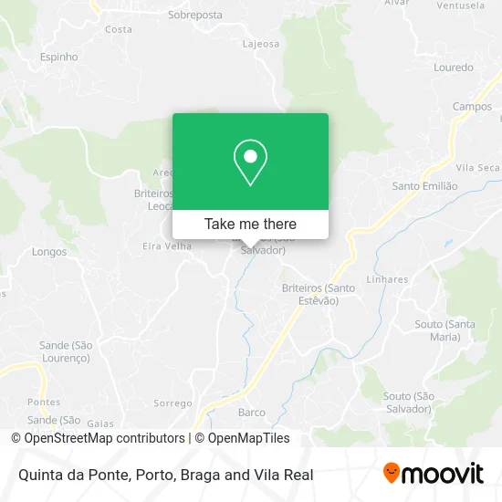 Quinta da Ponte map