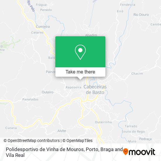 Polidesportivo de Vinha de Mouros map