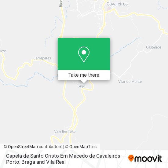 Capela de Santo Cristo Em Macedo de Cavaleiros map