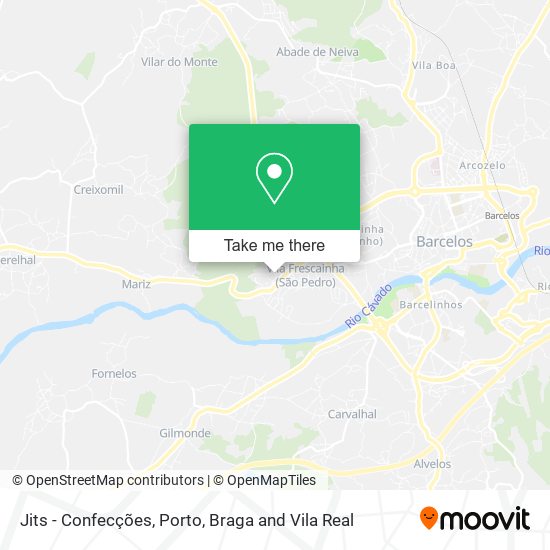 Jits - Confecções mapa