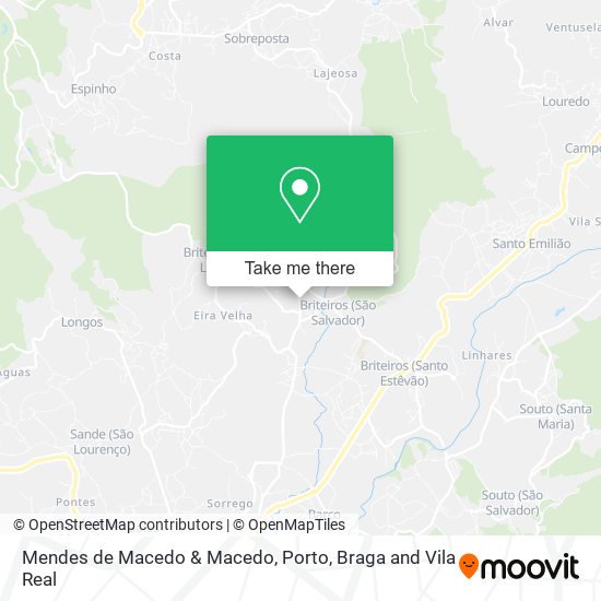 Mendes de Macedo & Macedo map