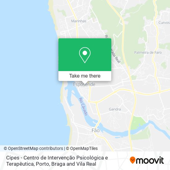 Cipes - Centro de Intervenção Psicológica e Terapêutica mapa