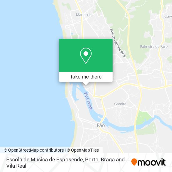 Escola de Música de Esposende map