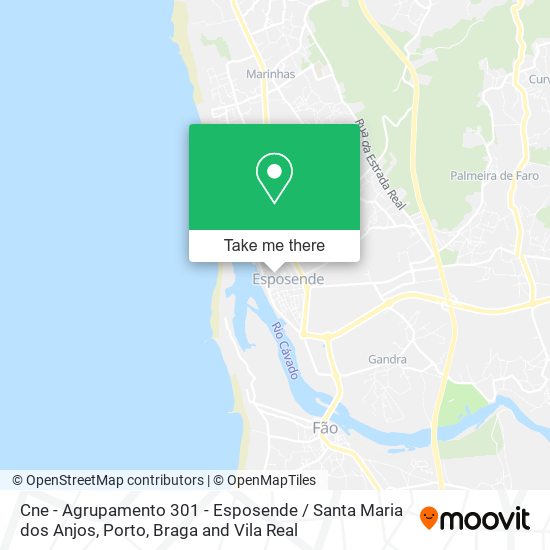 Cne - Agrupamento 301 - Esposende / Santa Maria dos Anjos mapa