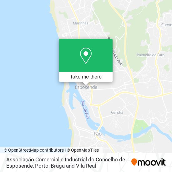 Associação Comercial e Industrial do Concelho de Esposende map