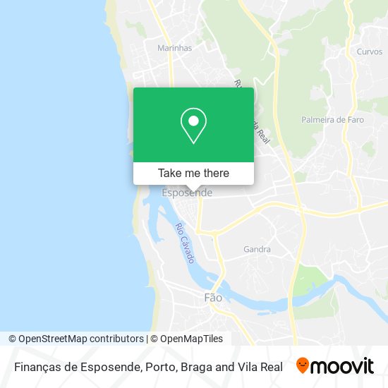 Finanças de Esposende map