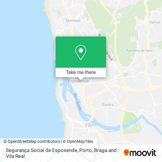 Segurança Social de Esposende mapa
