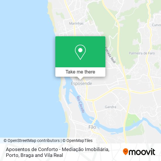 Aposentos de Conforto - Mediação Imobiliária mapa