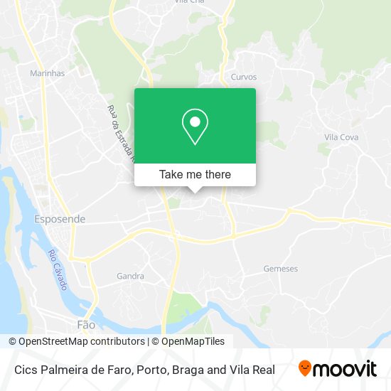 Cics Palmeira de Faro mapa