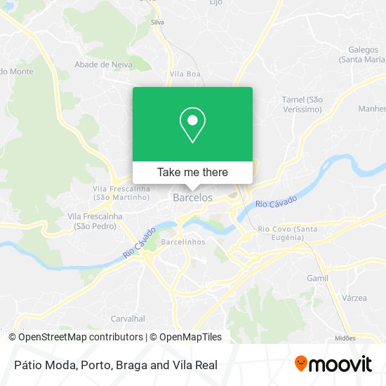 Pátio Moda mapa