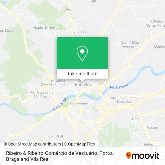 Ribeiro & Ribeiro-Comércio de Vestuário mapa