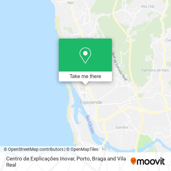 Centro de Explicações Inovar map