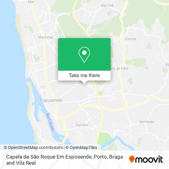 Capela de São Roque Em Esposende map