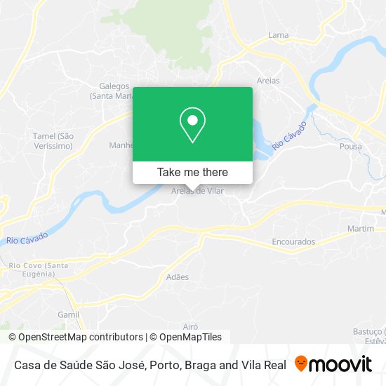 Casa de Saúde São José mapa