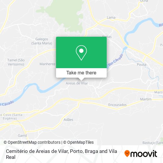 Cemitério de Areias de Vilar map