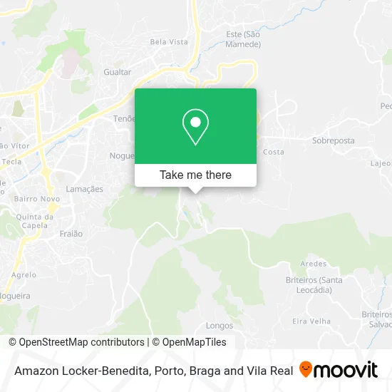 Amazon Locker-Benedita map