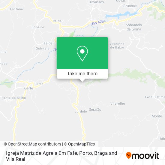 Igreja Matriz de Agrela Em Fafe map