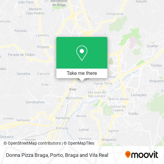 Donna Pizza Braga map