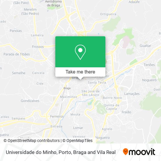 Universidade do Minho map