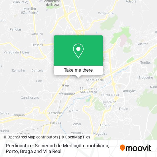 Predicastro - Sociedad de Mediação Imobiliária map