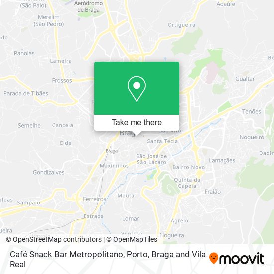 Café Snack Bar Metropolitano mapa