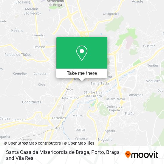 Santa Casa da Misericordia de Braga map