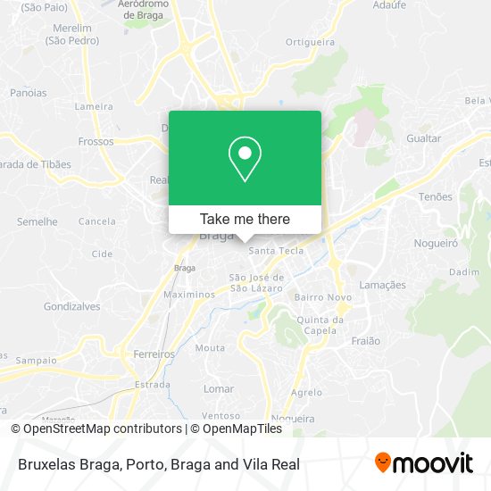 Bruxelas Braga mapa