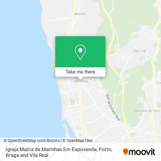 Igreja Matriz de Marinhas Em Esposende map
