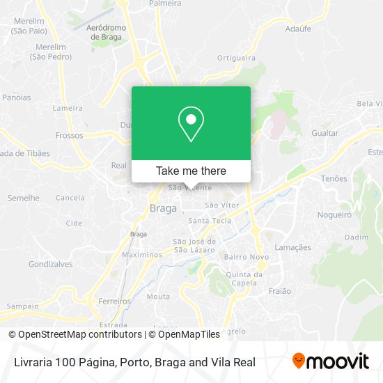 Livraria 100 Página map